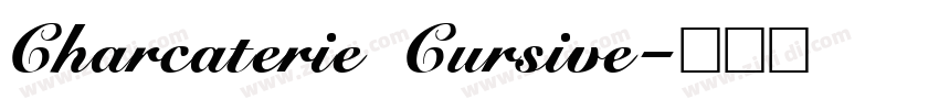 Charcaterie Cursive字体转换